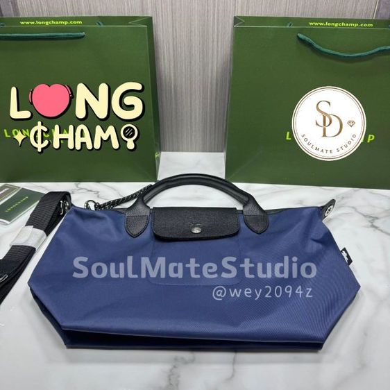 (การ์ด.ถุงกระดาษ) กระเป๋าถือ สะพายข้าง ไซส์เอส รุ่น Longchamp Le Pliage Energy S Top Handle bag พร้อมส่งครบสี รูปที่ 5