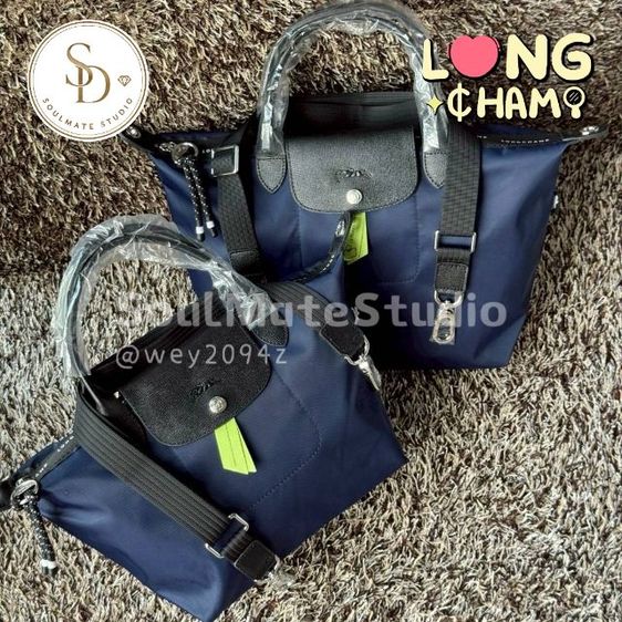 (การ์ด.ถุงกระดาษ) กระเป๋าถือ สะพายข้าง ไซส์เอส รุ่น Longchamp Le Pliage Energy S Top Handle bag พร้อมส่งครบสี รูปที่ 16
