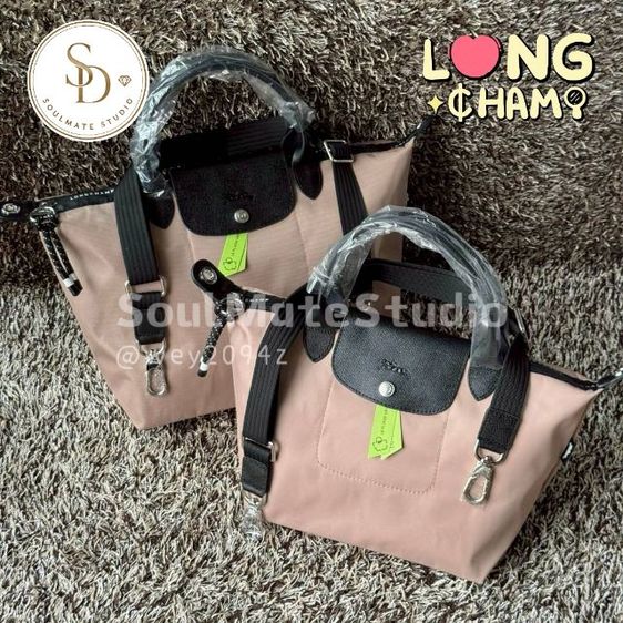 (การ์ด.ถุงกระดาษ) กระเป๋าถือ สะพายข้าง ไซส์เอส รุ่น Longchamp Le Pliage Energy S Top Handle bag พร้อมส่งครบสี รูปที่ 17