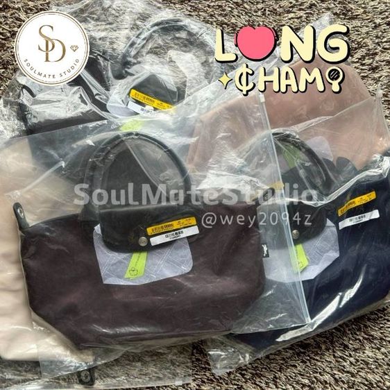 (การ์ด.ถุงกระดาษ) กระเป๋าถือ สะพายข้าง ไซส์เอส รุ่น Longchamp Le Pliage Energy S Top Handle bag พร้อมส่งครบสี รูปที่ 7