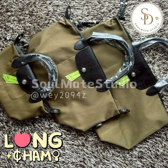 (การ์ด.ถุงกระดาษ) กระเป๋าถือ สะพายข้าง ไซส์เอส รุ่น Longchamp Le Pliage Energy S Top Handle bag พร้อมส่งครบสี รูปที่ 3
