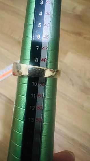 แหวนทองแท้ 18 k เพชรแท้ 12 เม็ด ๆ ละประมาณ 3 ตังค์  รูปที่ 3