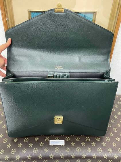 กระเป๋าเอกสาร LANCEL Paris วินเทจ หนังแท้ Made in France รูปที่ 11