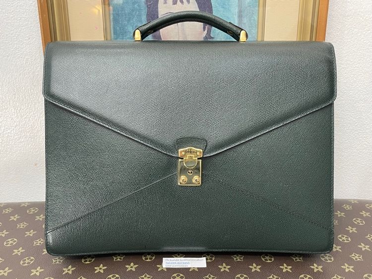 กระเป๋าเอกสาร LANCEL Paris วินเทจ หนังแท้ Made in France