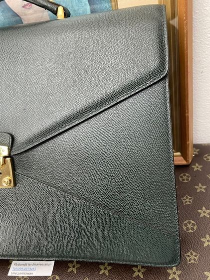 กระเป๋าเอกสาร LANCEL Paris วินเทจ หนังแท้ Made in France รูปที่ 5