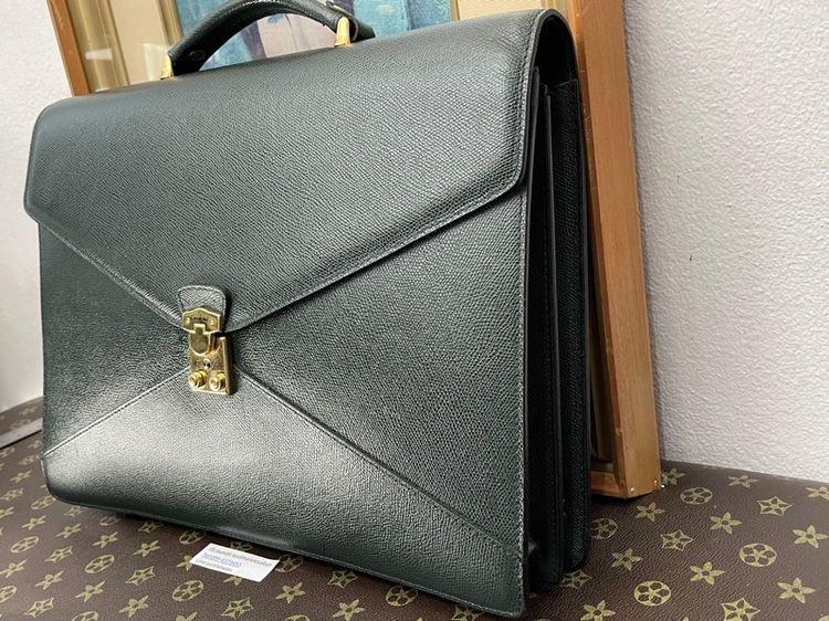 กระเป๋าเอกสาร LANCEL Paris วินเทจ หนังแท้ Made in France รูปที่ 2