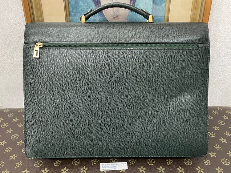 กระเป๋าเอกสาร LANCEL Paris วินเทจ หนังแท้ Made in France รูปที่ 6
