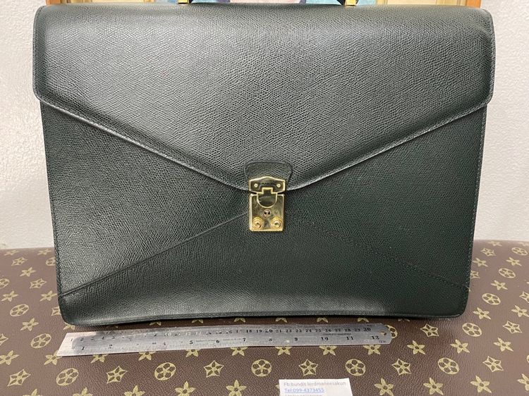กระเป๋าเอกสาร LANCEL Paris วินเทจ หนังแท้ Made in France รูปที่ 17