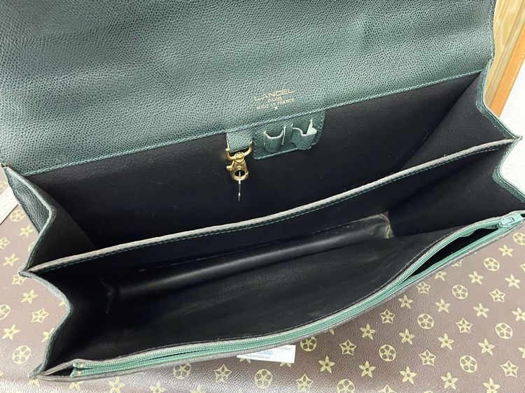 กระเป๋าเอกสาร LANCEL Paris วินเทจ หนังแท้ Made in France รูปที่ 14
