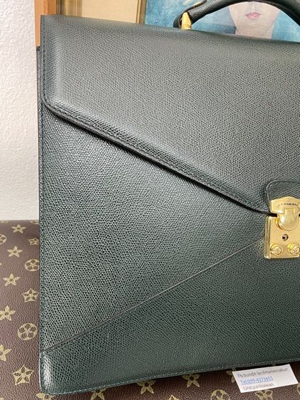 กระเป๋าเอกสาร LANCEL Paris วินเทจ หนังแท้ Made in France รูปที่ 4