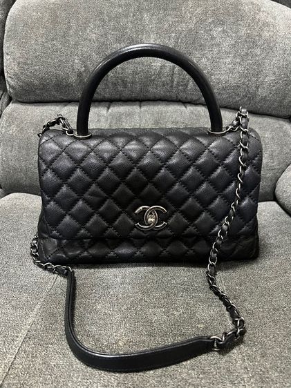 หญิง ดำ หนังแท้ Chanel Coco
