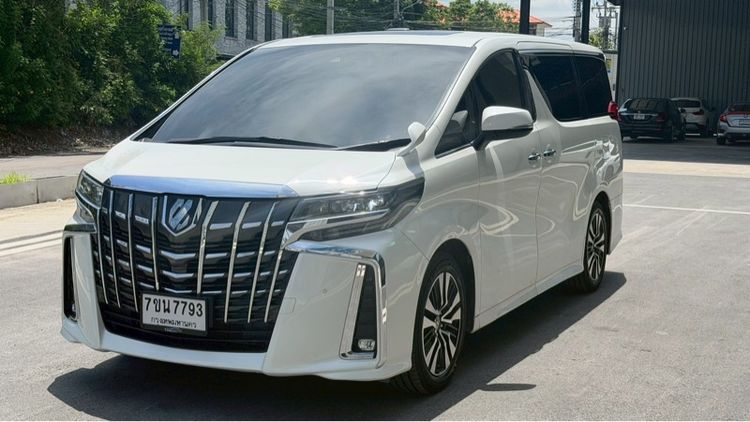 Toyota Alphard 2023 2.5 SC Van เบนซิน ไม่ติดแก๊ส เกียร์อัตโนมัติ ขาว