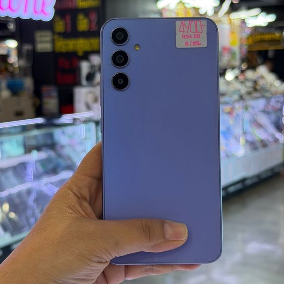 Samsung A34 5G 256GB สีม่วง เครื่องศูนย์ สภาพสวยมากๆ จอ6.6นิ้ว แรม8รอม256 Dimensity1080 กล้อง48ล้าน(3ตัว)🔥🔥 รูปที่ 2