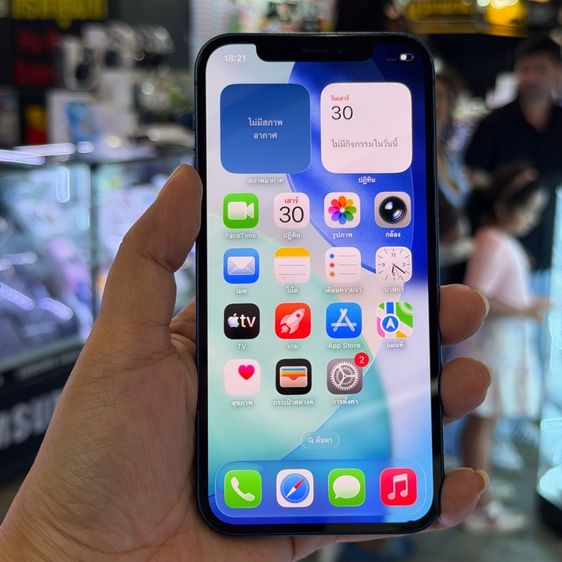 64 GB iPhone12 64GB สีฟ้า เครื่องศูนย์ โมเดลTH 🔥🔥