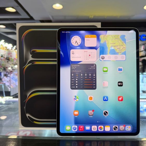 Apple 256 GB iPad Pro 13 M5 256GB WiFi สีดำ เครื่องศูนย์ โมเดลTH สภาพสวยมากๆ จอ13.0นิ้ว ชิปM5 สุขภาพแบต100 ประกันศูนย์ยาวๆ 🔥🔥