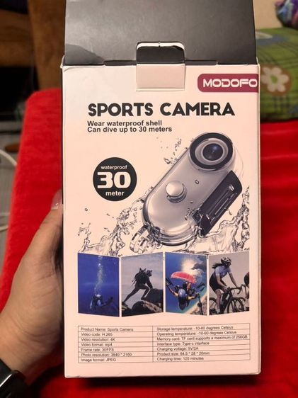 กล้อง MODOFO Sports Camera 4K WiFi สภาพนางฟ้า 99.99แถมเมม256กิ๊ก รูปที่ 6