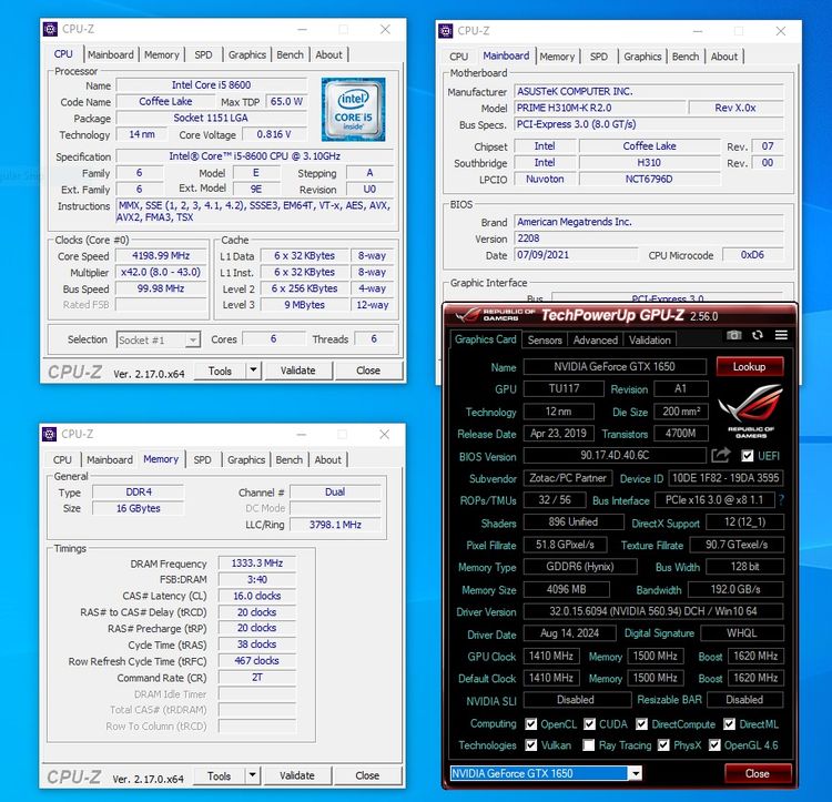 💥 Com  Game 💥  CPU I5 8600 + GTX 1650 OC 4 GB + RAM 16 GB + SSD 256 GB 💥 รูปที่ 10
