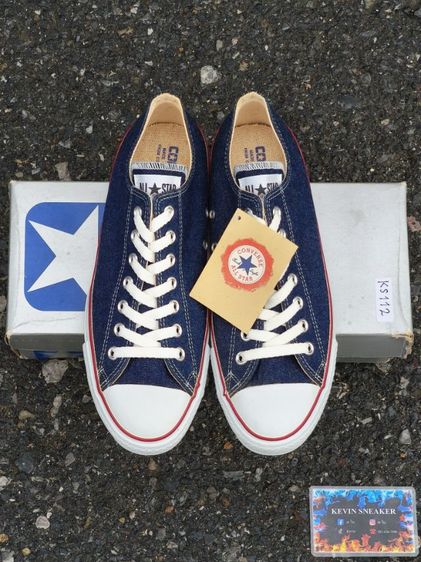 รองเท้าผ้าใบ CONVERSE ALL STAR MADE IN JAPAN DENIM INDIGO BLUE