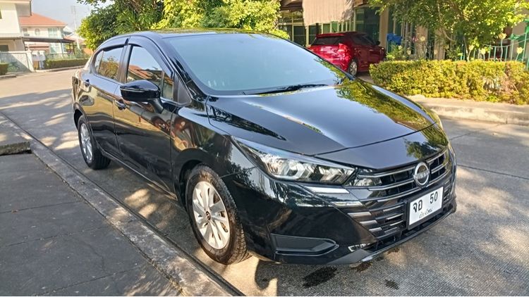 Nissan Almera 2024 1.2 E Sedan เบนซิน ไม่ติดแก๊ส เกียร์อัตโนมัติ ดำ รูปที่ 3