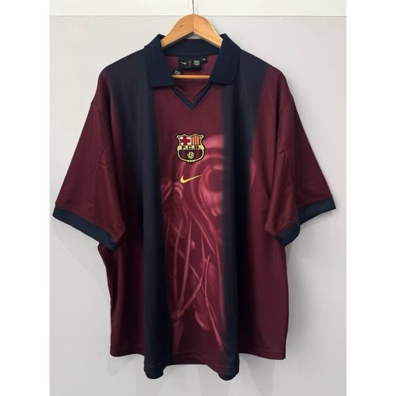 ผู้ชาย ดำ เสื้อยืด Nike บาเซโลน่า