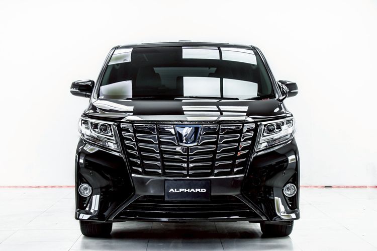 Toyota Alphard 2016 2.5 Hybrid X E-Four 4WD Utility-car ไฮบริด ไม่ติดแก๊ส เกียร์อัตโนมัติ ดำ รูปที่ 4