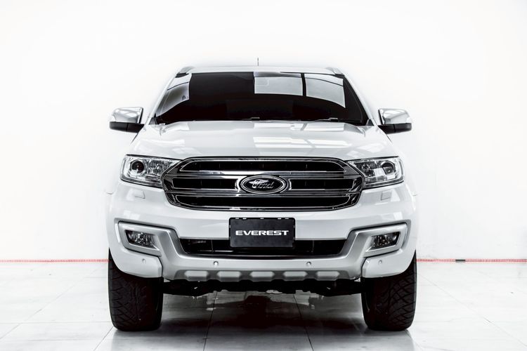 Ford Everest 2018 3.2 Titanium Plus 4WD Utility-car ดีเซล ไม่ติดแก๊ส เกียร์อัตโนมัติ ขาว รูปที่ 4