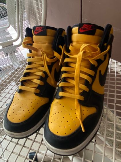 เหลือง หนังแท้ รองเท้าผ้าใบ UK 10 | EU 44 2/3 | US 11.5 Nike Dunk Hight retro
