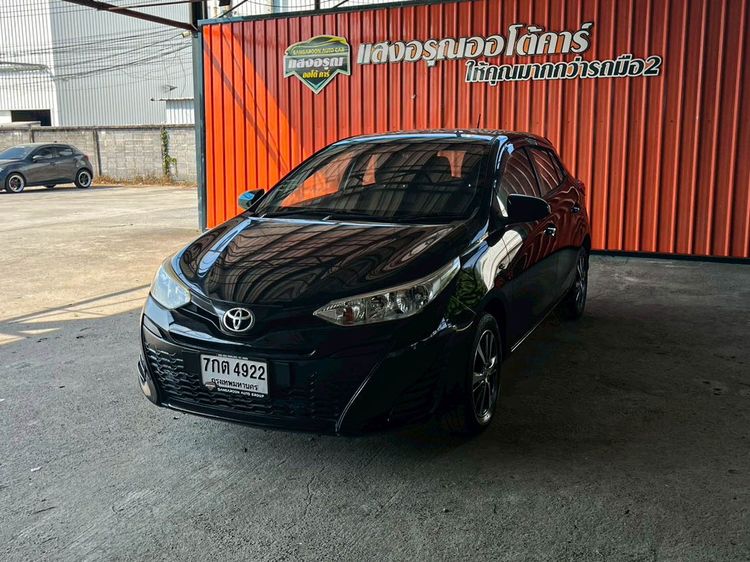 Toyota Yaris 2017 1.2 J Sedan เบนซิน ไม่ติดแก๊ส เกียร์อัตโนมัติ ดำ