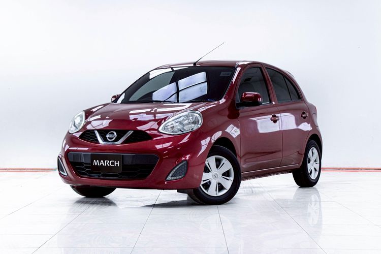 รถ Nissan March 1.2 E สี แดง