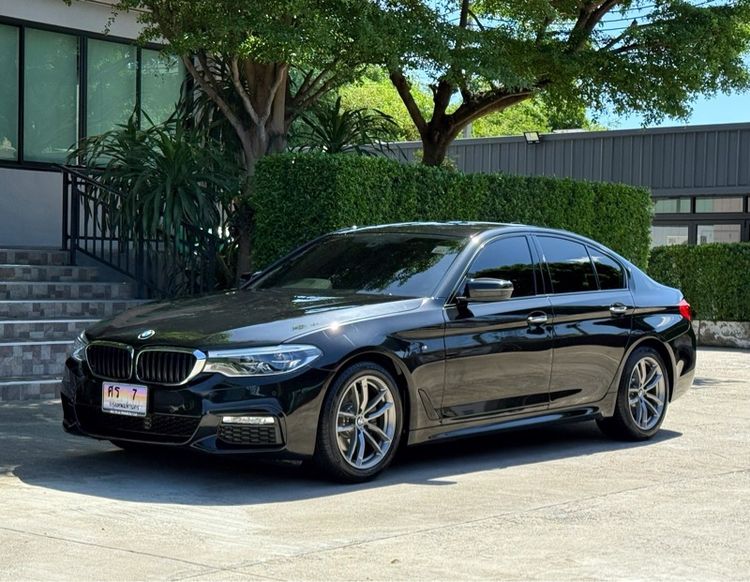 BMW Series 5 2020 520d Sedan ดีเซล ไม่ติดแก๊ส เกียร์อัตโนมัติ ดำ รูปที่ 4
