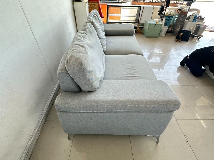 โซฟา 2 ที่นั่ง แบรนด์ SB FURNITURE  เบาะผ้าสีเทา รูปที่ 4