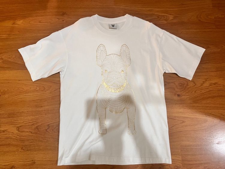 เสื้อทีเชิ้ต อื่นๆ เสื้อยืด Life work แท้ สีขาว สกรีนทอง Size S