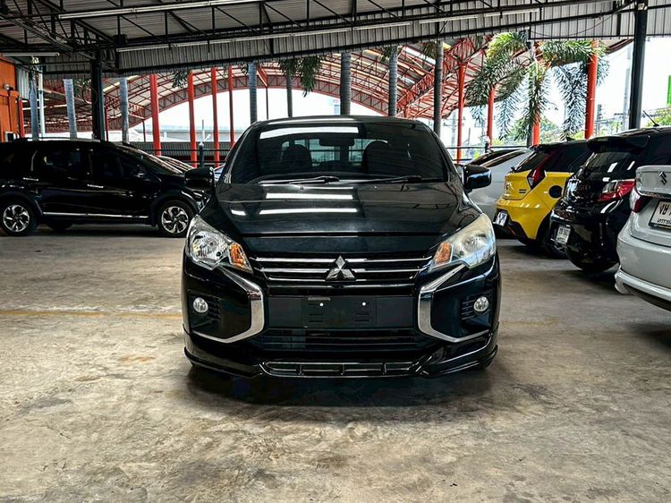 Mitsubishi Attrage 2020 1.2 GLX Sedan เบนซิน ไม่ติดแก๊ส เกียร์อัตโนมัติ ดำ รูปที่ 2
