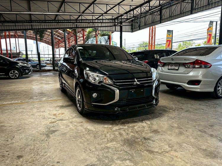 Mitsubishi Attrage 2020 1.2 GLX Sedan เบนซิน ไม่ติดแก๊ส เกียร์อัตโนมัติ ดำ รูปที่ 3