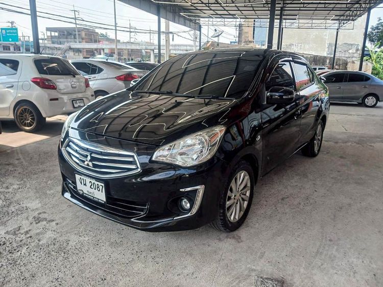 Mitsubishi Attrage 2018 1.2 GLS Sedan เบนซิน ไม่ติดแก๊ส เกียร์อัตโนมัติ ดำ