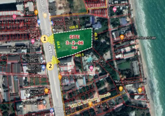 📍 ขายที่ดินแปลงสวย เจ้าของขายเอง ทำเลหัวหิน-หัวหินซอยหัวหิว ติดถนนเพชรเกษม รูปที่ 2