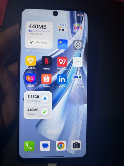 Reno10 256 GB Oppo Reno 10 5g 256GB 8+4GB เปลี่ยนจอ แสกนหน้าได้ แสนนิ้วไม่ได้อย่างเดียวที่เหลือปกติ แบต94