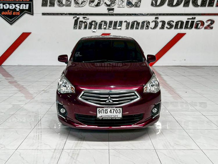 Mitsubishi Attrage 2018 1.2 GLX Sedan เบนซิน ไม่ติดแก๊ส เกียร์อัตโนมัติ แดง รูปที่ 2