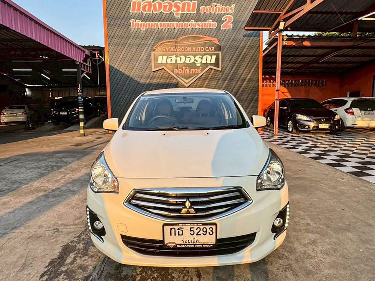 Mitsubishi Attrage 2018 1.2 GLX Sedan เบนซิน ไม่ติดแก๊ส เกียร์อัตโนมัติ ขาว รูปที่ 2