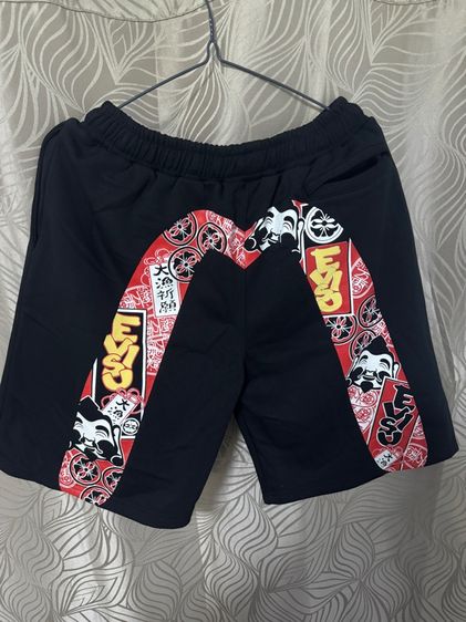 ดำ XL กางเกงขาสั้น Evisu