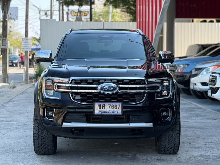 Ford Everest 2022 2.0 Bi-Turbo Titanium+ 4WD Utility-car ดีเซล เกียร์อัตโนมัติ ดำ รูปที่ 2