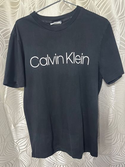 แขนสั้น ดำ เสื้อยืด Calvin Klein