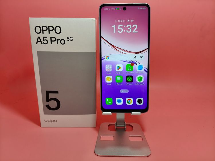 256 GB ขาย OPPO A5 Pro 5G 8-256GB สีชมพู มือ2