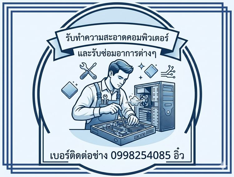 รับซ่อมคอมพิวเตอร์และรับทำความสะอาดคอมพิวเตอร์