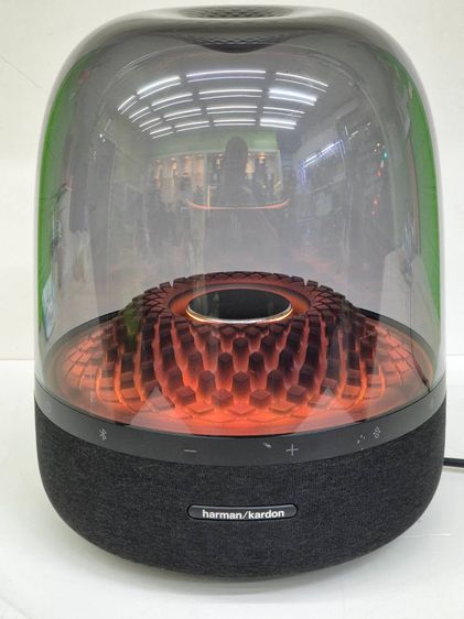 Harman Kardon Aura Studio 4 Black ลําโพงบลูทูธเสียงดี ไฟสวย เบสแน่น