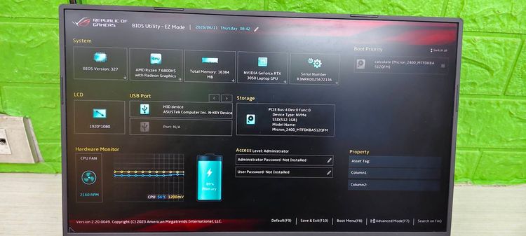 ASUS ROG Strix G15 G513RC-LP179W Ryzen 7 6800HS  RTX 3050  RAM 16GB SSD 512GB จอ 15.6”FHD รูปที่ 5