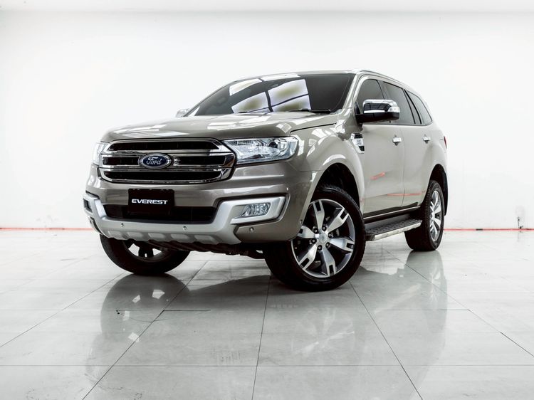 Ford Everest 2017 3.2 Titanium Plus 4WD Utility-car ดีเซล ไม่ติดแก๊ส เกียร์อัตโนมัติ น้ำตาล