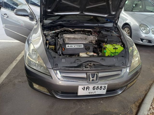 Honda Accord 2004 3.0 V6 i-VTEC เบนซิน ไม่ติดแก๊ส เกียร์อัตโนมัติ เทา รูปที่ 2