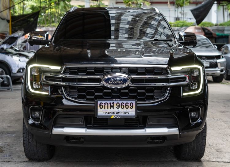 Ford Everest 2024 2.0 Bi-Turbo Titanium+ 4WD Utility-car ดีเซล ไม่ติดแก๊ส เกียร์อัตโนมัติ ดำ