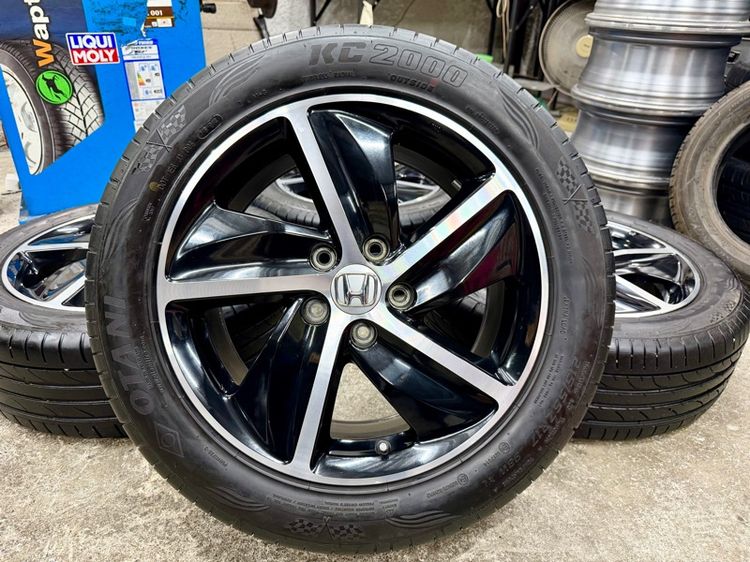 ล้อแม็ก HONDA HRV ขอบ 17” สภาพสวยสีเดิม ยาง OTANI 215-55R17 ปี 24 2 เส้น ปี 23 2 เส้น พร้อมใช้งาน